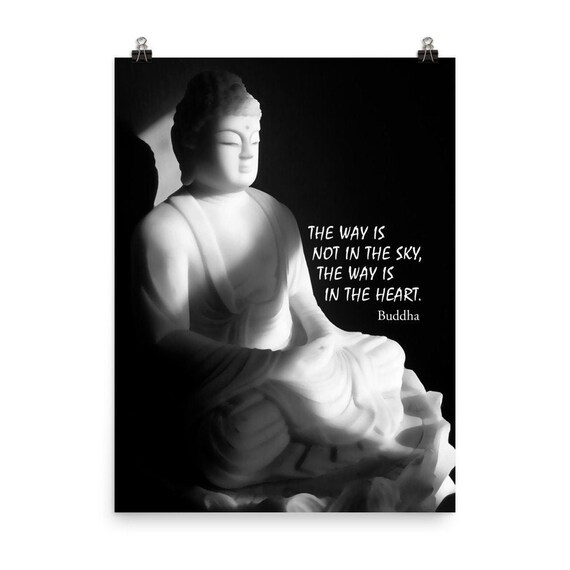 Laffiche De La Voie De Bouddha Citation De Bouddha Sagesse Etsy Canada