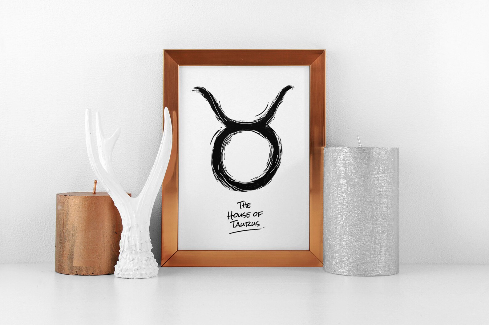 Taurus zodiac wall art Astrology decor for home office Etsy