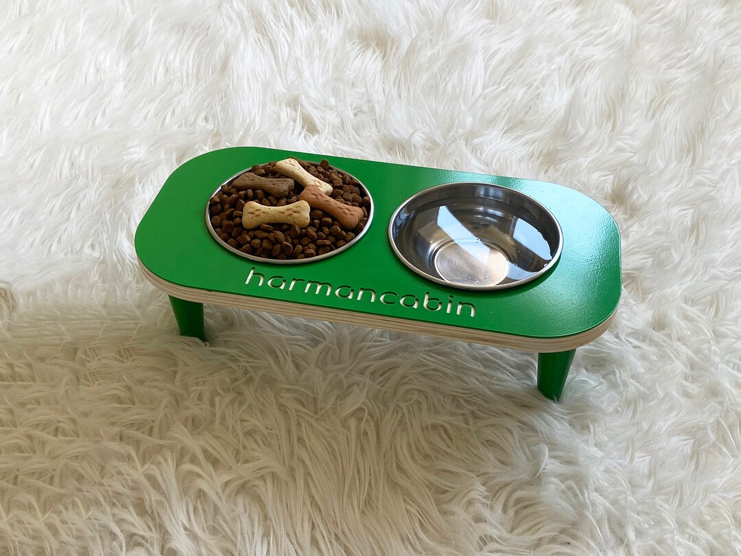 Personalized Large Dog Feeder Stand Raised Pet Bowls for Cat Etsy UK