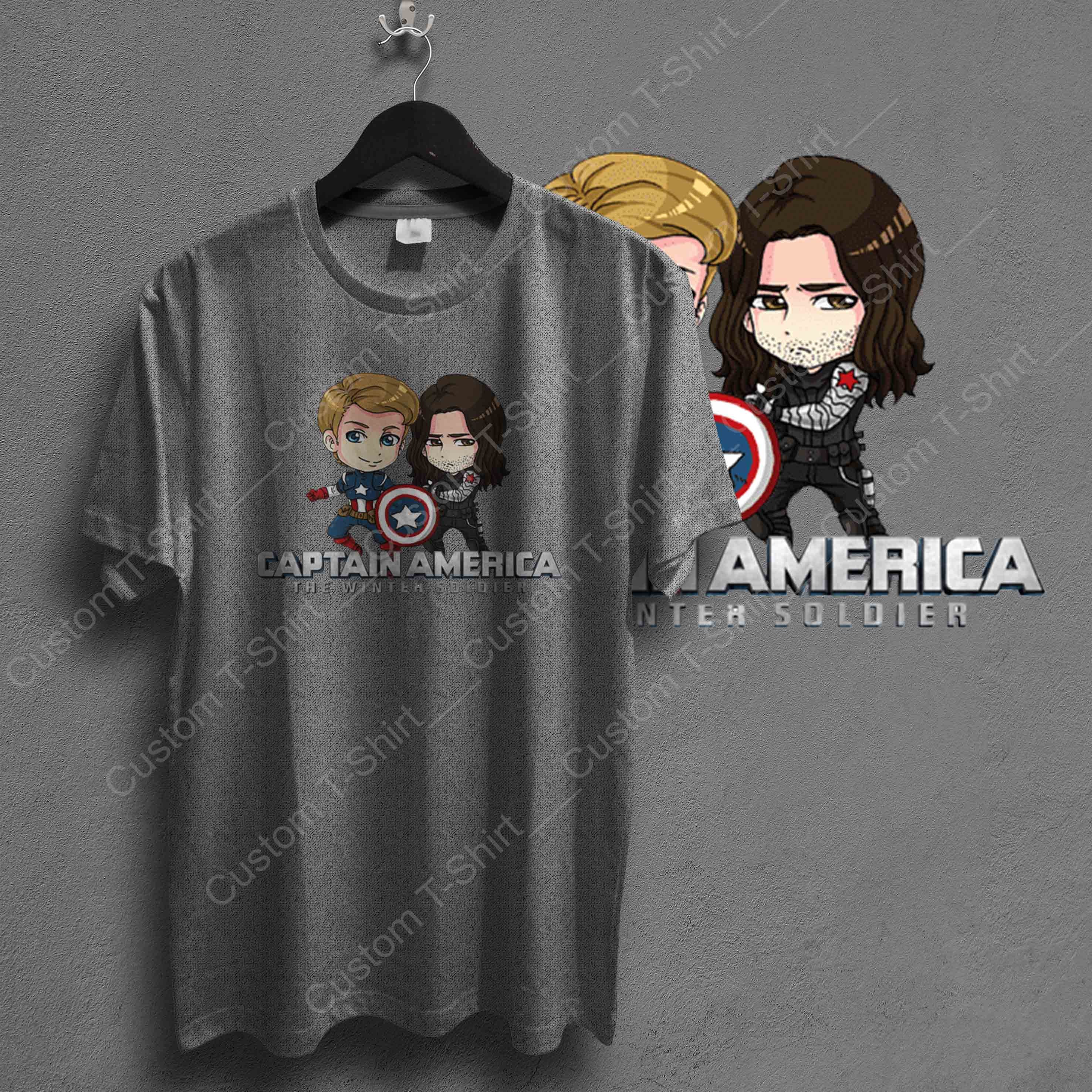 Captain America and The Winter Soldier T-Shirt Avengers | Etsy