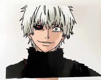Tokyo Ghoul Painting Etsy Tokyo Ghoul Painting Etsy
