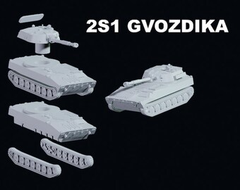 1/100 Scale 2S1 GVOZDIKA By Jason Miller