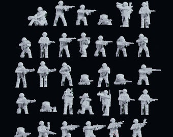 1/100 Scale Modern Russian Troops By Jason Miller