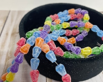 Christmas mini candy gum drop garland - candy theme Christmas - miniature Christmas garland - Christmas sweets theme - mini candy garland