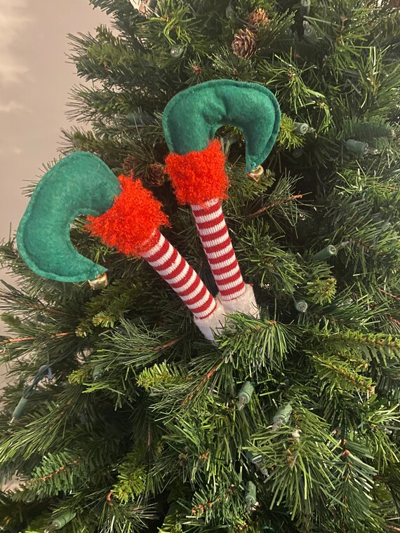 Elf Legs Pick Elf Legs Christmas Pick Elf Christmas Tree Etsy