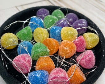 Miniature gumdrops ornaments, Christmas candy ornaments, sweets and treats Christmas, miniature candy, small gumdrops