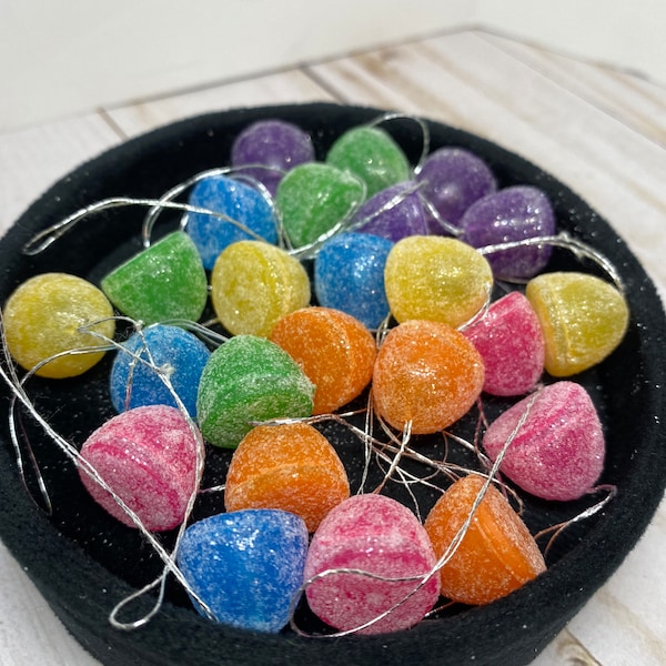 Miniature gumdrops ornaments, Christmas candy ornaments, sweets and treats Christmas, miniature candy, small gumdrops