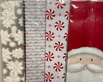 large christmas cellophane bolsas