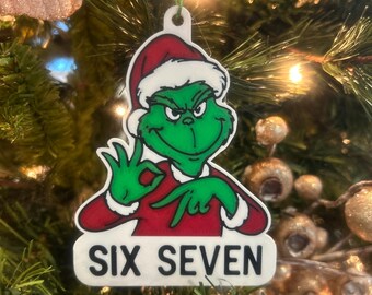 Funny 67 character Christmas tree ornament - Christmas ornament, 67, keychain