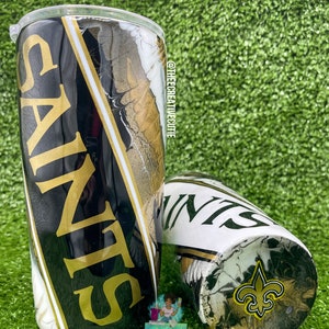 New Orleans Saints Custom Tumbler, Saints Fan Tumbler, Saints fan Gift, N.O. Saints Personalized tumbler