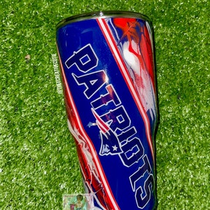 New England Patriots Custom Tumbler, Patriots Fan Travel Tumbler, New England Patriots Gift, Patriots Personalized tumbler