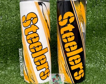 Pittsburgh Steelers Tumbler: Personalized Fan Gift, Stainless Steel Travel Mug