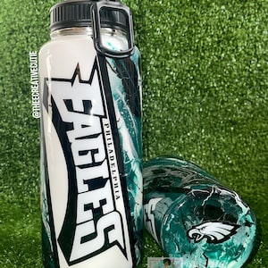 Philadelphia Eagles 20oz. Personalized Dad Stainless Steel Tumbler - Black