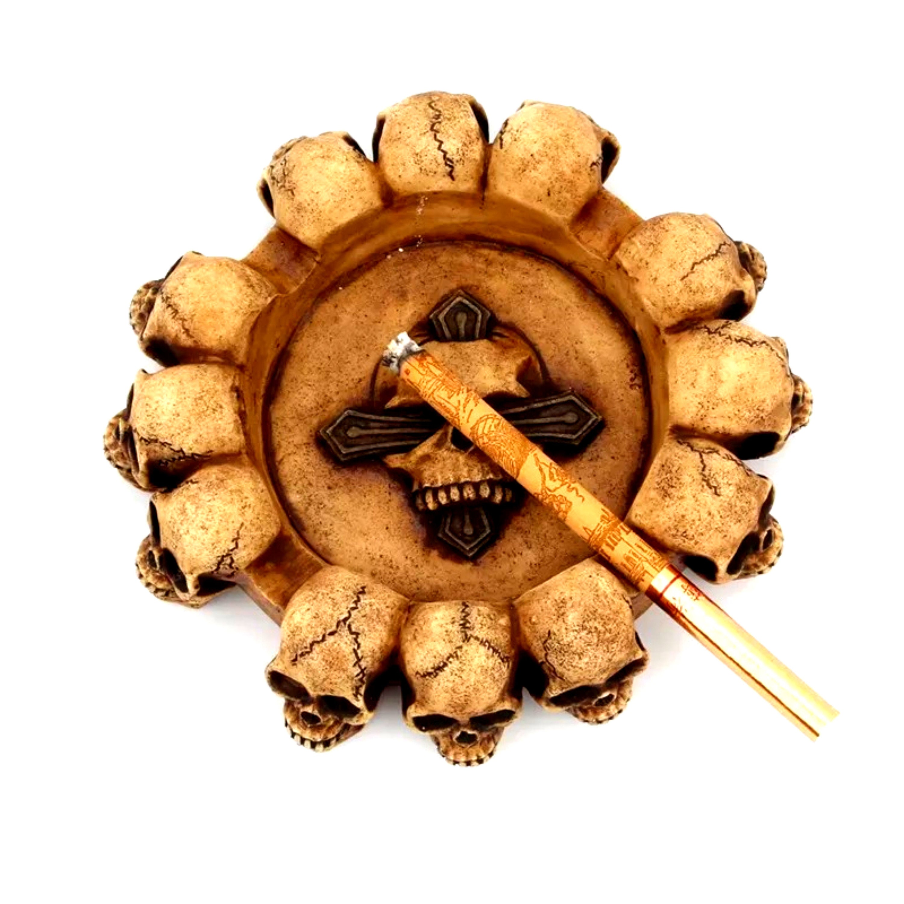 Skull Ashtray Resin Ashtray Skull Decor Gift Idea Goth Etsy