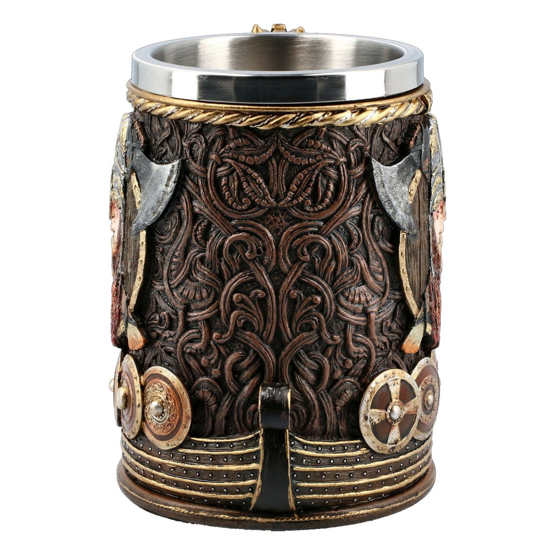 Viking Mug Handmade Odin Norse God Viking Gift Wooden Etsy