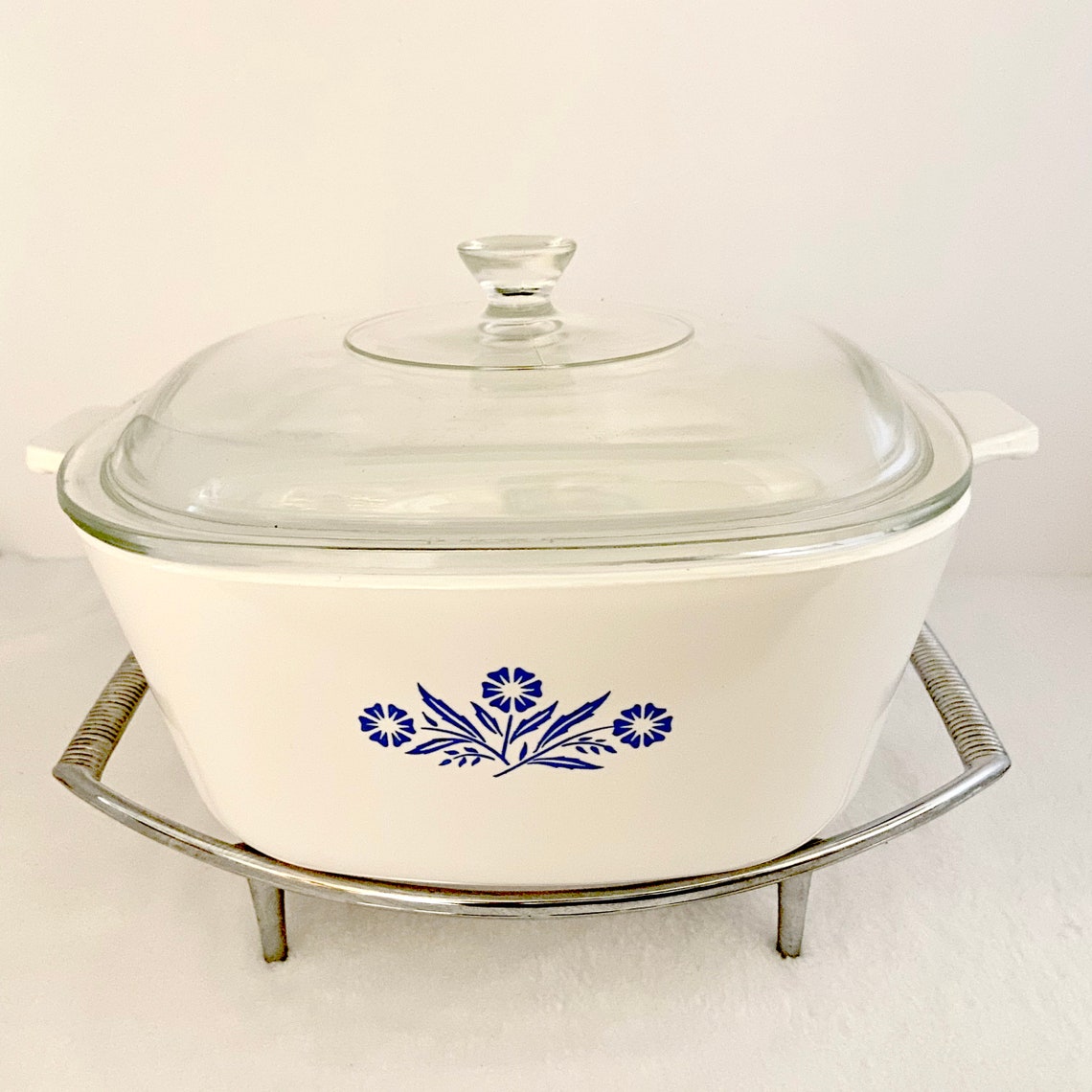 Vintage Corning Ware 2 1/2 Quart Casserole Dish Cornflower Etsy