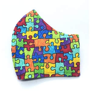 Funda para mascarilla con diseño de arcoíris y alambre para la nariz y bolsillo para filtro • Regalo para el día del padre • Mascarillas de tallas XS a XL