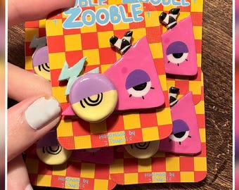 Broche en argile Zooble | L'incroyable cirque numérique