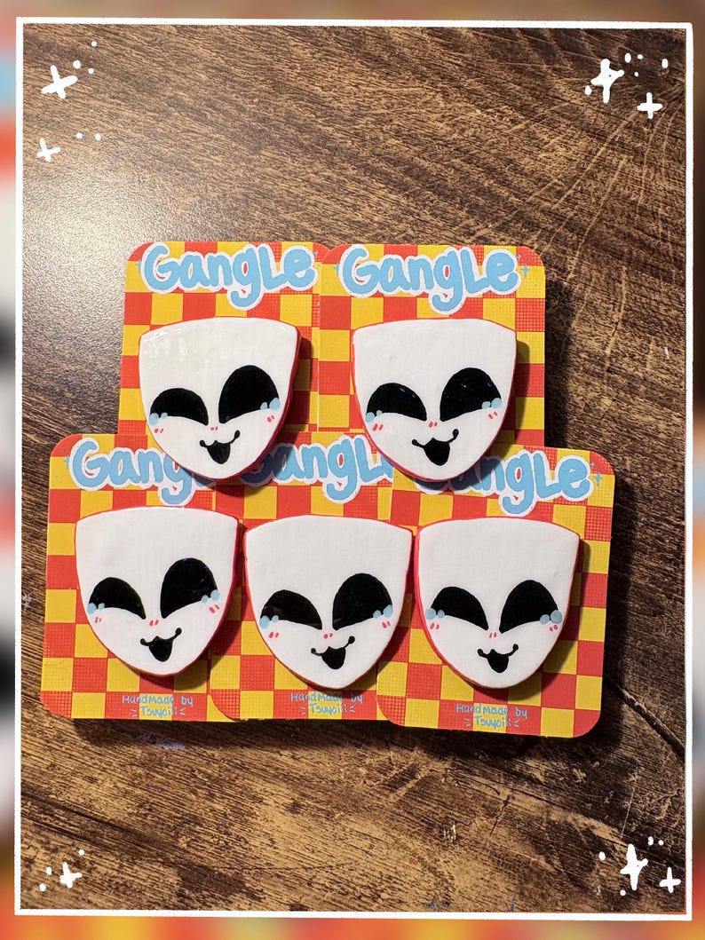 Small Gangle Gangle Clay Pin | the Amazing Digital Circus - Etsy