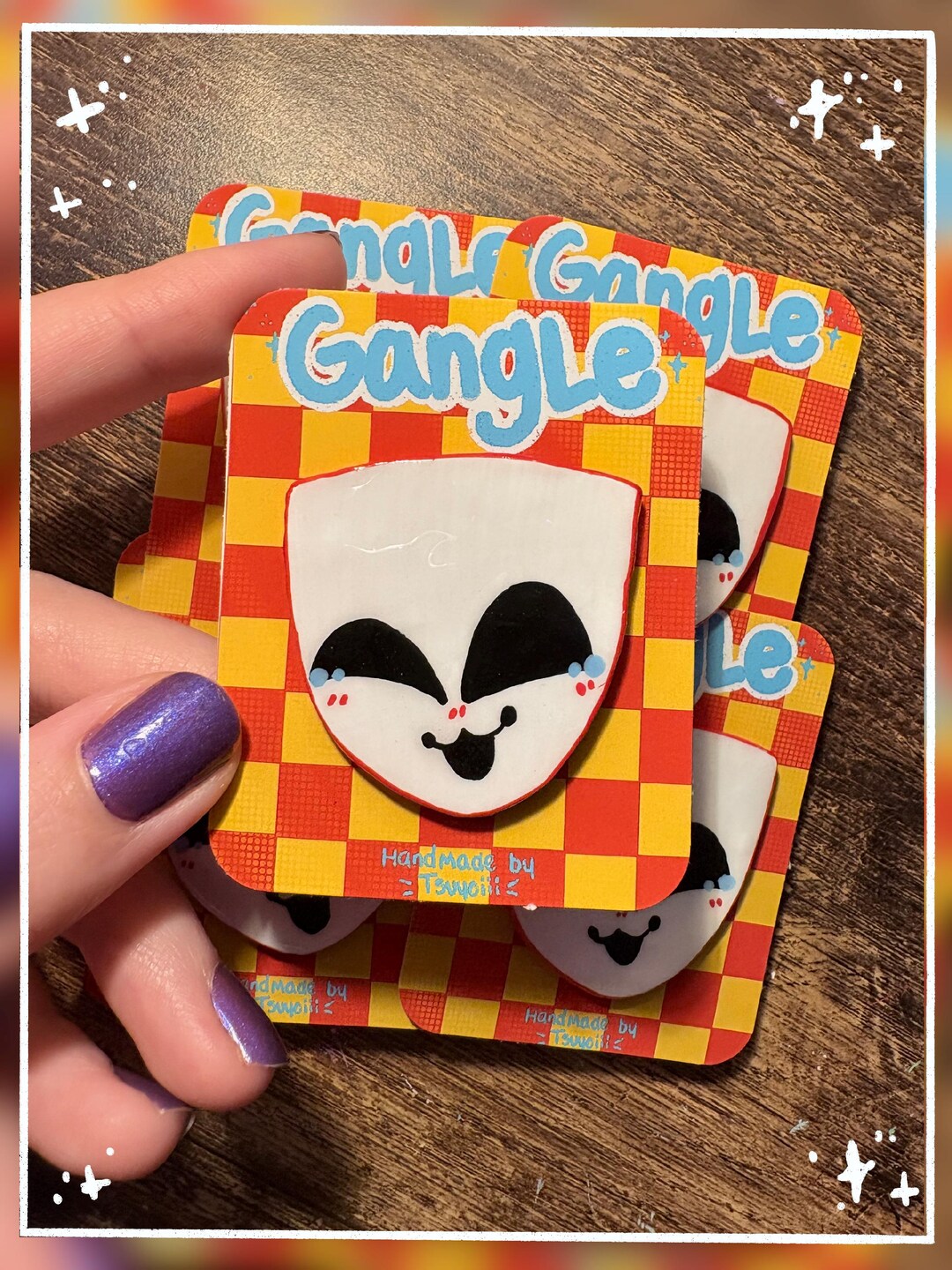 Gangle Clay Pin | the Amazing Digital Circus - Etsy UK