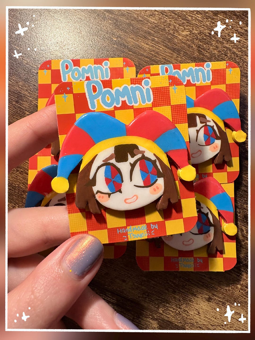 Pomni Clay Pin | the Amazing Digital Circus - Etsy