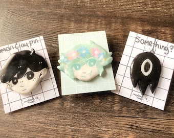 Omori clay pins!