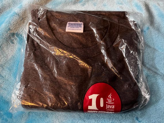 Vintage 2005 JAVAONE Java 10th Anniversary  T-shi… - image 3