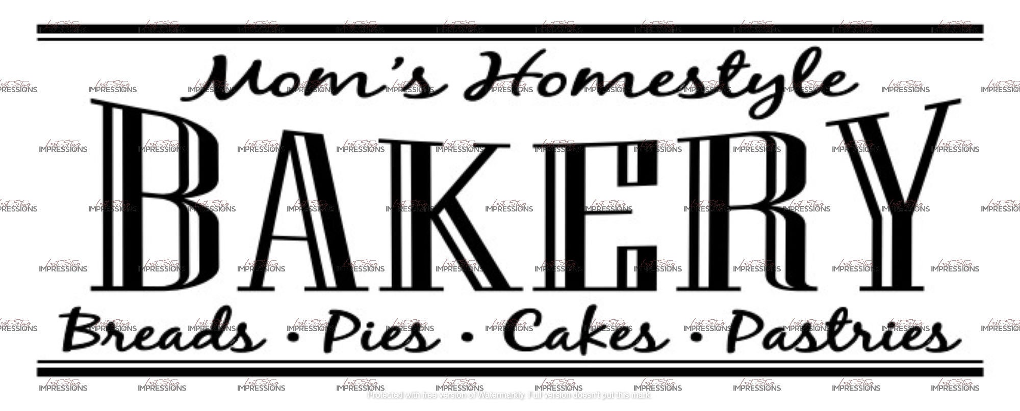 Mom's Bakery SVG Digital Download File - Etsy