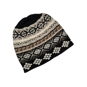 Alpaka Wolle Peru, Luxuriöse Weiche Wintermütze mit Anden Mystic Design für Erwachsene Männer und Frauen, 100% natürliche Alpakawolle