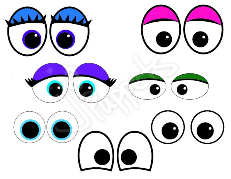 Digital Puppet Eye Designs SVG Etsy