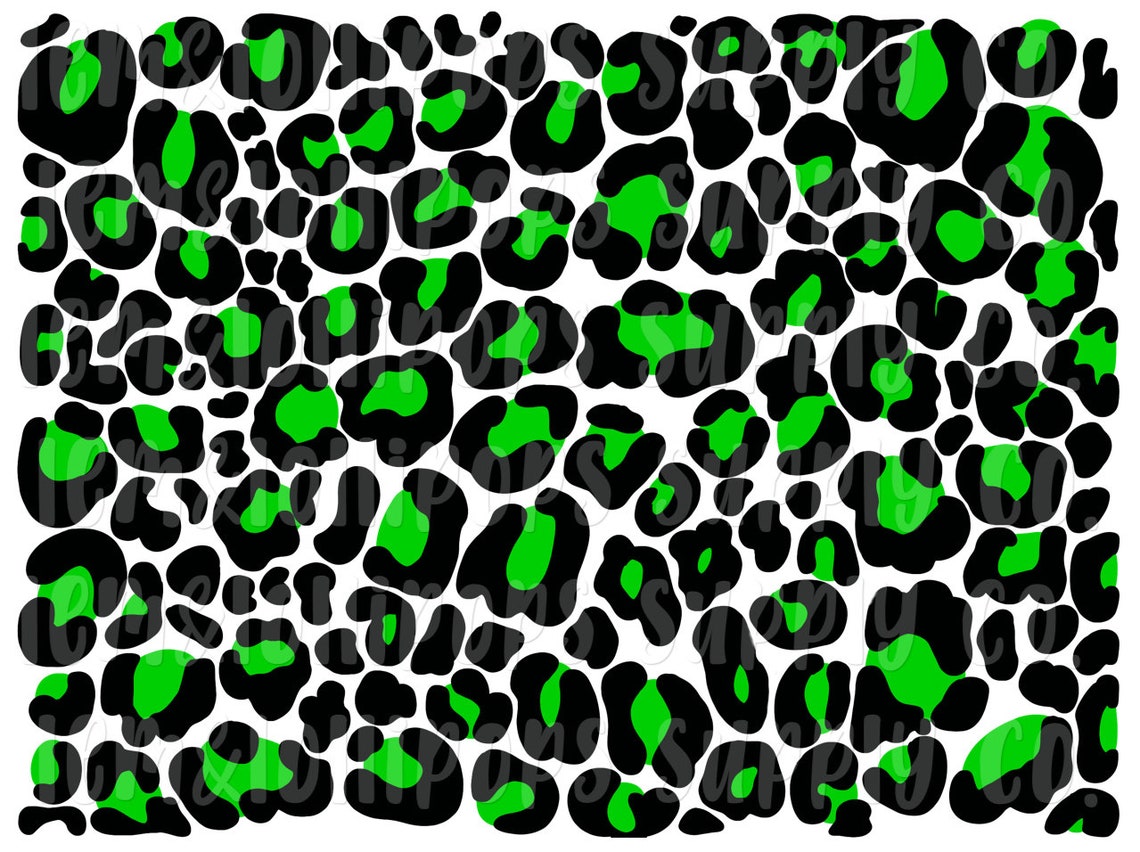 INSTANT Digital Download Leopard Green Leopard PNG FILE Etsy