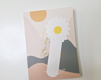 Daisy Bookmark, Daisy Bookmark Accessories, Daisy Journal Planner Notebook Bookmark, Daisy Reader Gift, Daisy Flower Book Lover