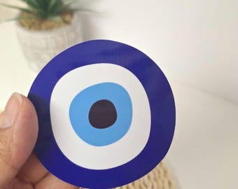 Evil Eye Flexible Flat Magnet Good Luck Magnet Evil Eye Fridge Magnet Evil Eye Protection Magnet Protection Symbol Magnet Evil Eye Home Deco