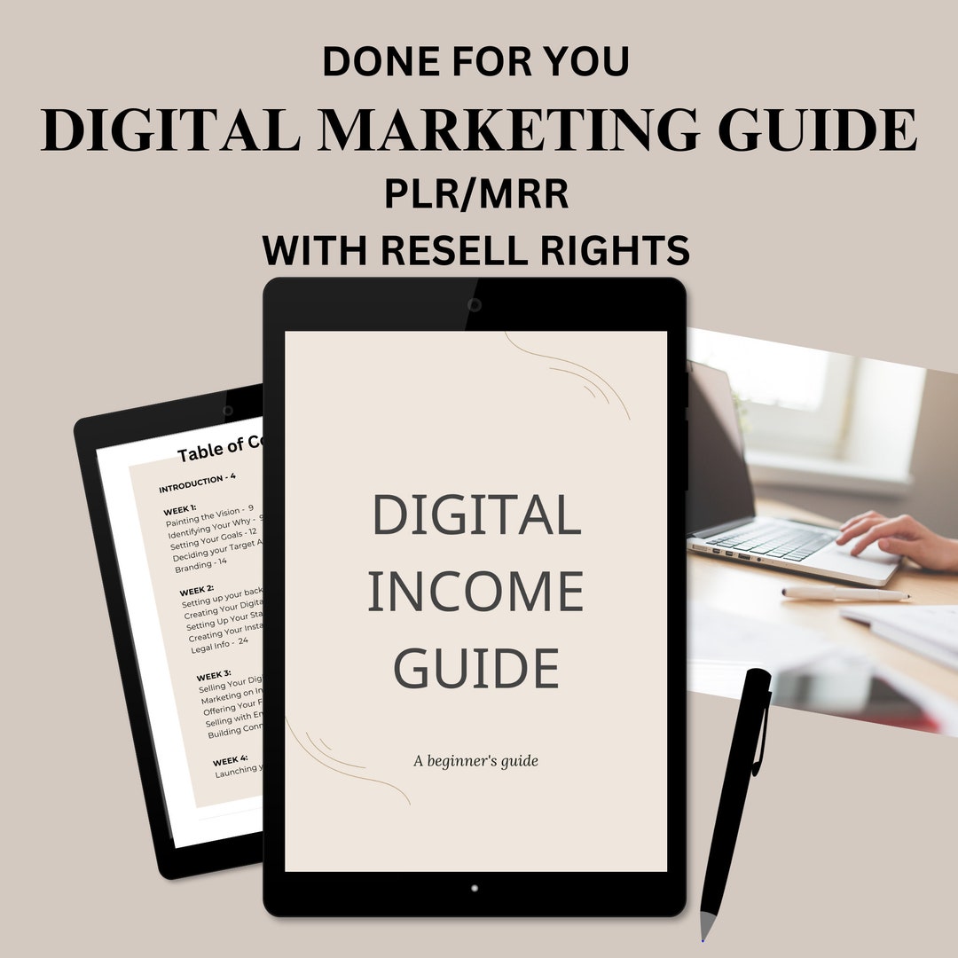 Done for You Digital Marketing Guide/ebook With Master Resell Rights ...