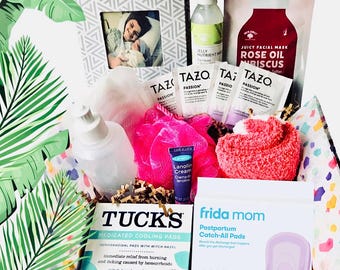 Postpartum Care Package for New Moms | Deluxe Self-Care Gift Box for Recovery | Pregnancy Gift Basket