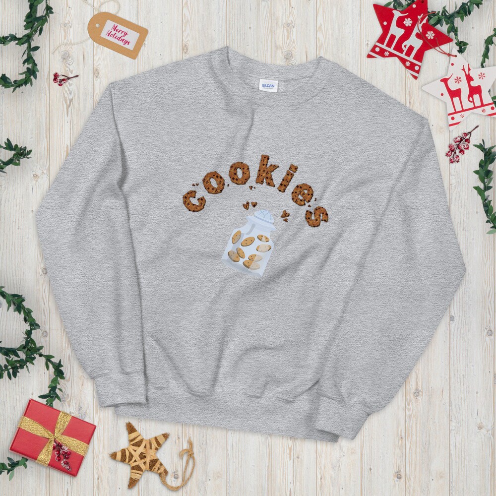 Unisex Sweatshirt/Cookies / Schokolade Chip Cookie /sweet Etsy