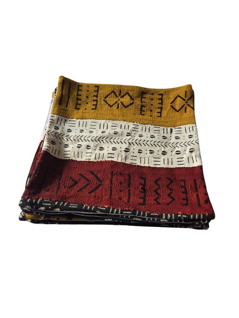Mudcloth Throw Pillow Cover: Handmade Cotton, 20x20 16x16 image 9