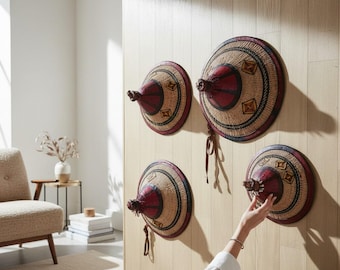 Handmade Fulani Straw Hat, African Boho Decor, Cultural Fashion