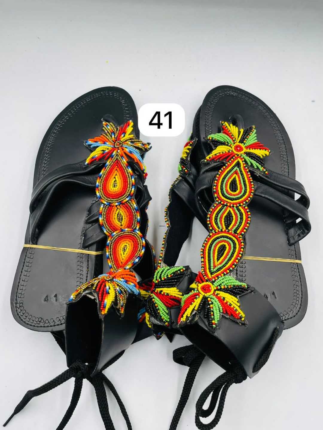 beaded birkenstock sandals