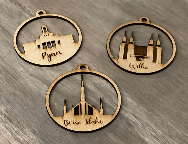 Personalized LDS Temple Ornaments - Etsy