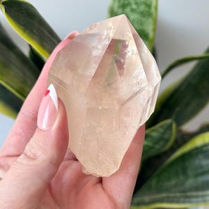Beautiful Clear Quartz Lemurian Point from Brazil | Lemurian Top Point