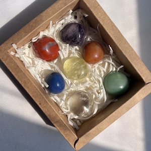 Chakra Stones Gift Set Tumbled Stones for Chakra Alignement
