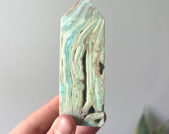 Beautiful Hemimorphite Tower |Blue Aragonite Brown Aragonite White Aragonite Tower