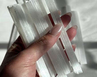 Eén (1) selenietstaaf | Satijnen staafjes voor reiniging