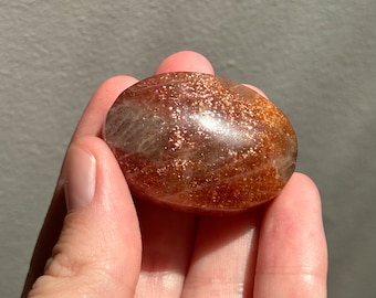 Gorgeous Sunstone Palm Stone | Shimmering Sunstone Palmstone