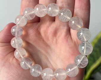 RARE Angel Feather Quartz Bracelet 9mm | Blue Needle Quartz