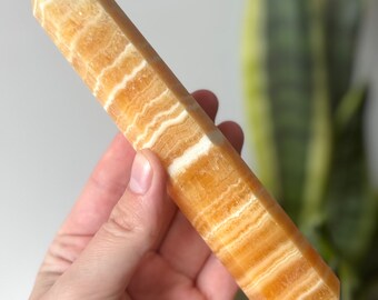 Beautiful Tall Orange Calcite Tower from Pakistan | Orange Calcite Generator