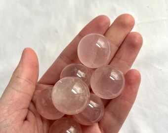 High Quality Rose Quartz Mini Spheres