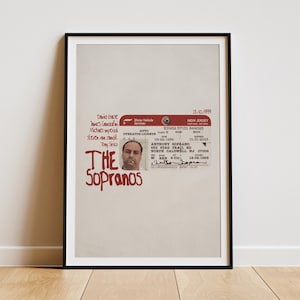 Tony Soprano Driver&#39;s License Art Print: Retro TV Show Memorabilia (Digital Download)
