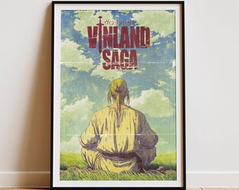 Vinland Saga Anime Poster: Retro Manga Art Print (Digital Download A1-A4 Sizes)